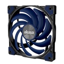 Akasa Alucia XS12 Case per computer Ventilatore Nero, Blu 1 pz