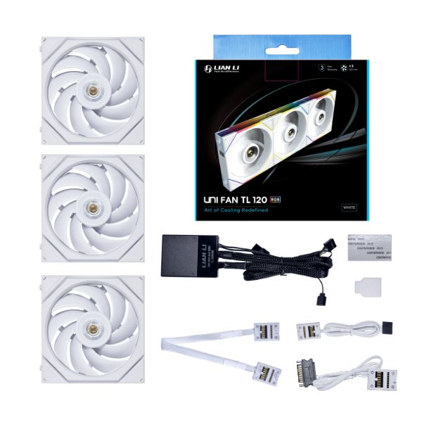 [12TL3W] Lian Li UNI FAN TL Case per computer Ventilatore 12 cm Bianco