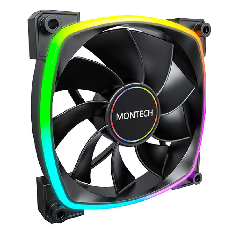 [RX140B] Montech RX140 PWM Case per computer Ventilatore 14 cm Nero 1 pz