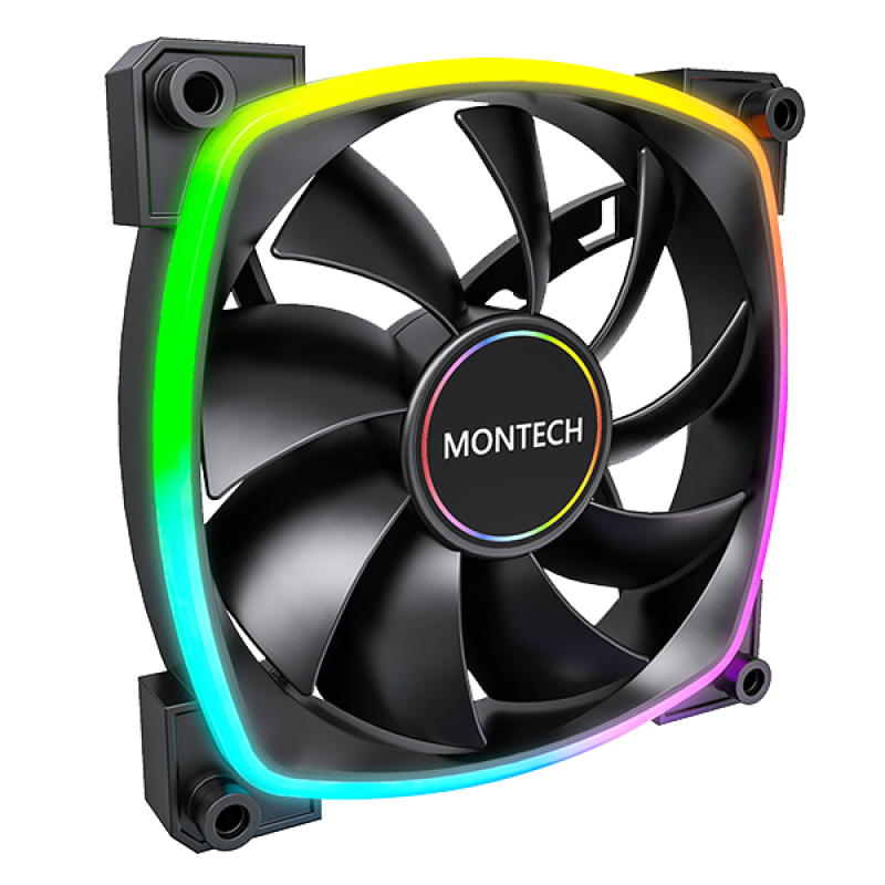 [AX140B] Montech AX140 PWM Case per computer Ventilatore 14 cm Nero 1 pz
