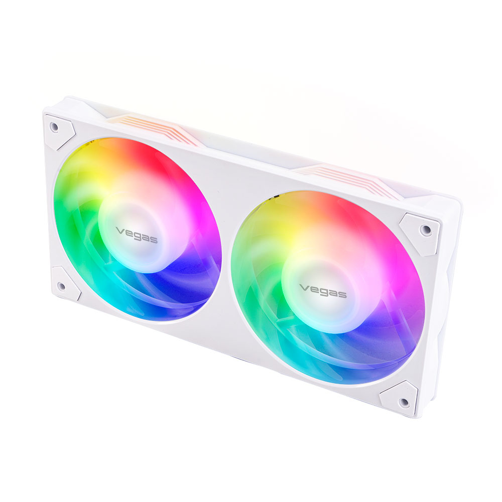[AK-FN112-WH] Akasa VEGAS A24 Case per computer, Processore Ventilatore 12 cm Bianco 1 pz