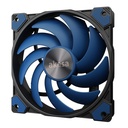 Akasa ALUCIA SC Case per computer, Processore Ventilatore 12 cm Nero, Blu 1 pz