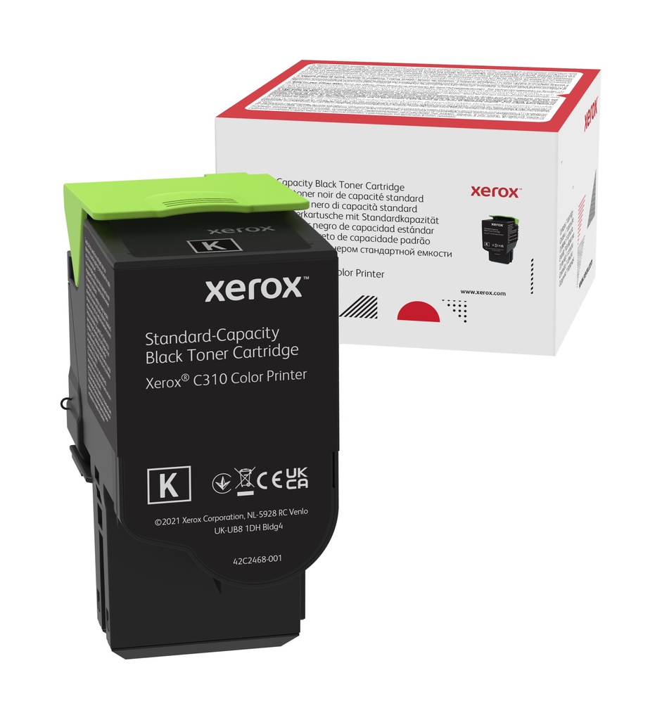 [006R04356] Xerox Cartuccia toner Nero a Capacità standard da 3000 Pagine per Stampante a colori ® C310/multifunzione a colori ® C315 (006R04356)