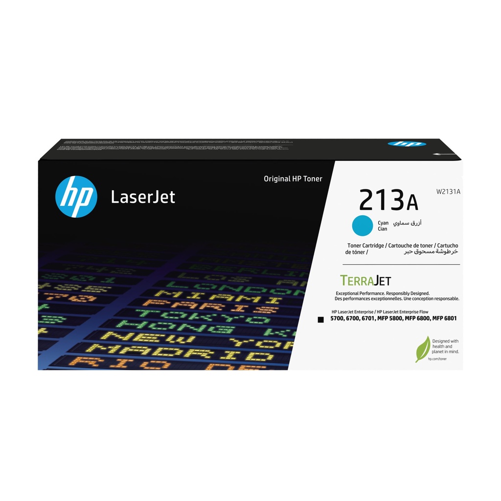 [W2131A] HP Cartuccia toner originale ciano LaserJet 213A