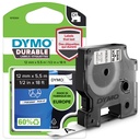 DYMO D1 etichette durevoli originali | 12 mm x 5 mm | stampa bianca su nero | etichette autoadesive che durano sulle superfici impegnative | per etichettatrice LabelManager | 1 Pezzo