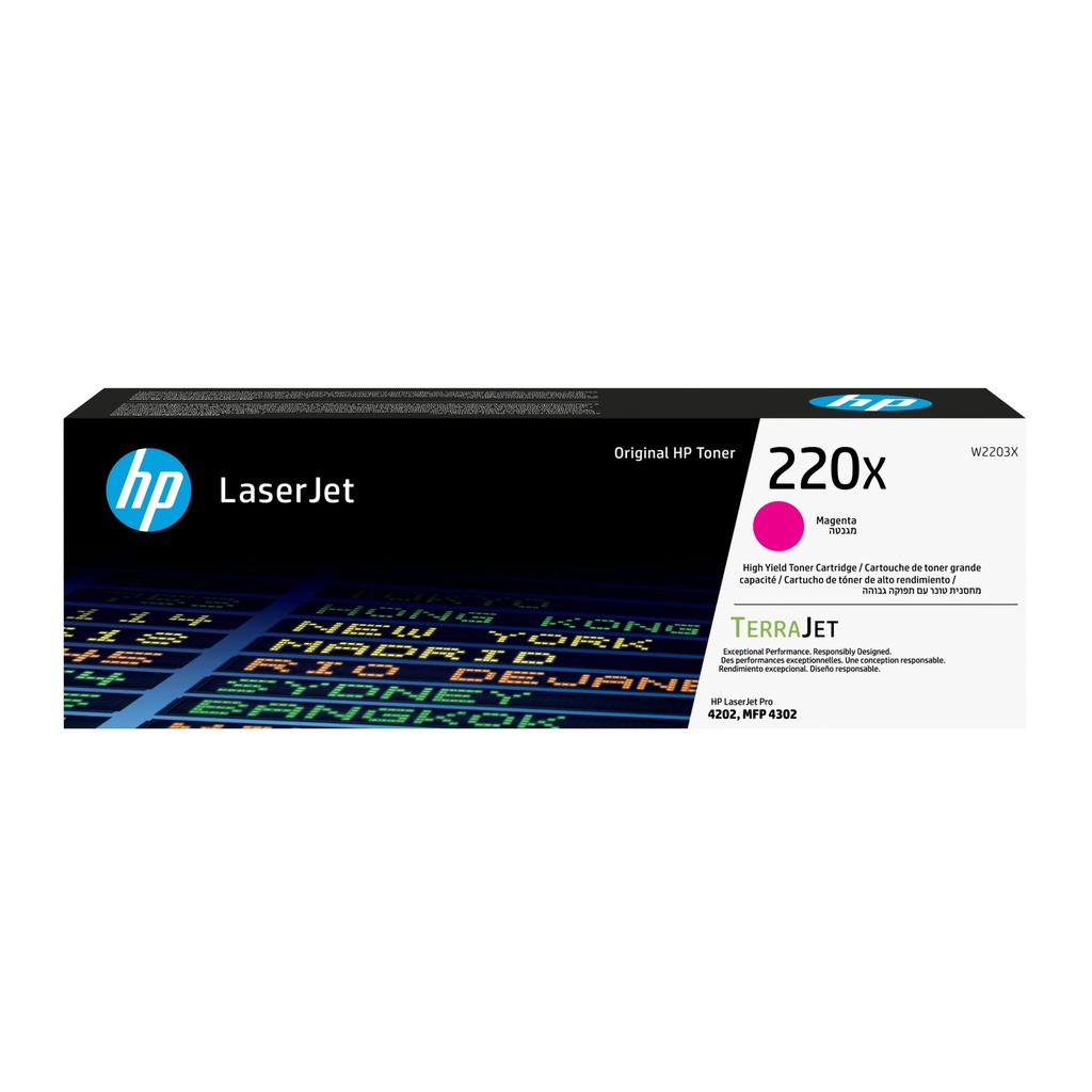 [W2203X] HP Cartuccia toner originale magenta LaserJet 220X