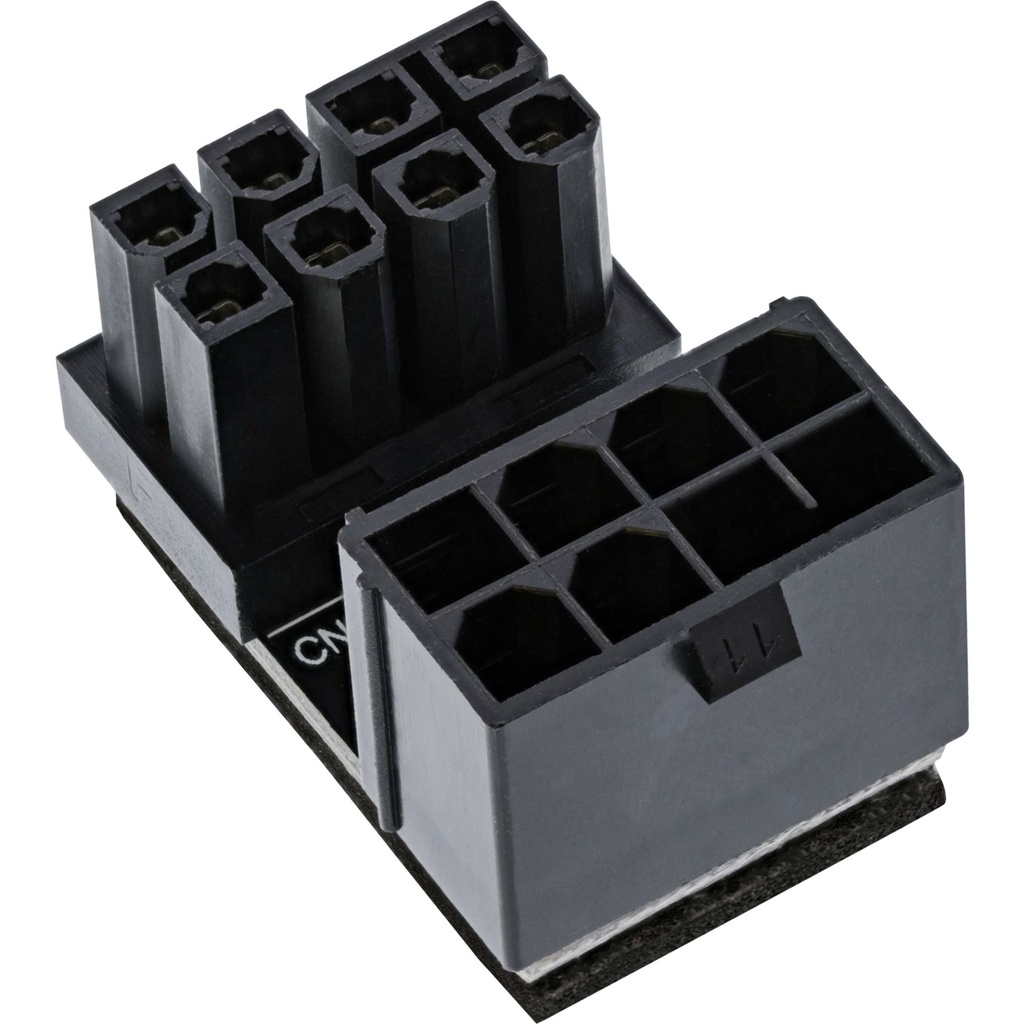 [26638E] Adattatore Scheda Grafica InLine ATX 8 Pin 180 Gradi Nero
