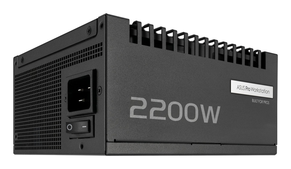 [90YE00Z1-B0NA00] ASUS Pro WS 2200W Platinum alimentatore per computer 20+4 pin ATX ATX Nero