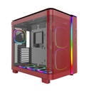 Case Montech KING 95 PRO Midi-Tower Vetro Temperato ARGB Rosso