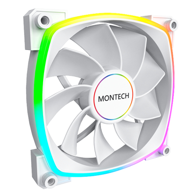 [RX140W] Montech RX140 PWM Case per computer Ventilatore 14 cm Bianco 1 pz