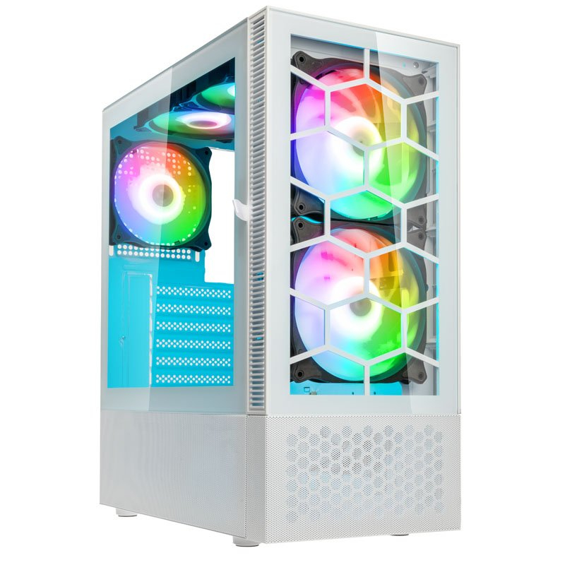 [OBSERVATORY MX GW] Case Kolink Observatory MX Glass ARGB Midi Tower Bianco