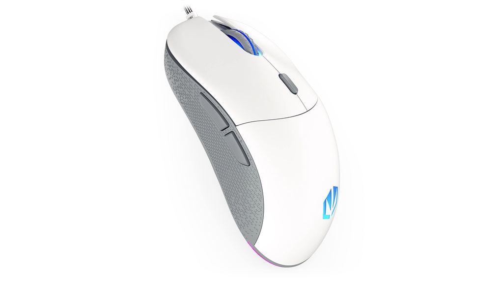 [EY6A011] ENDORFY GEM Plus Onyx White mouse Gaming Mano destra USB tipo-C Ottico 19000 DPI