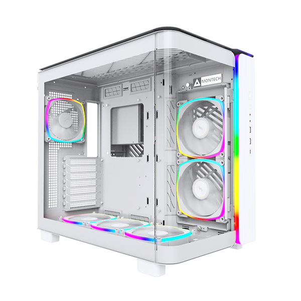 [KING95PROW] Case Montech KING 95 PRO Midi-Tower Vetro Temperato ARGB Bianco