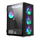 Case Montech X3 Glass Midi-Tower RGB Vetro Temperato Nero