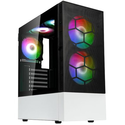 [OBSERVATORY MX MBW] Case Kolink Observatory MX Mesh ARGB Midi Tower Bianco Nero