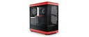 Case Hyte Y40 Midi Tower Vetro Temperato Rosso Nero