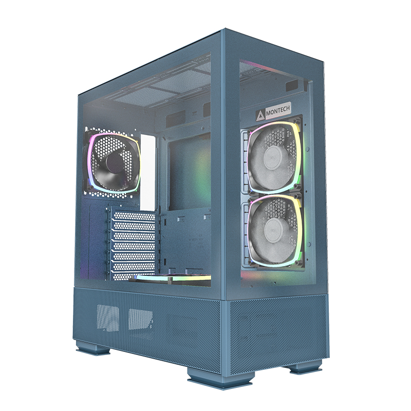 [SKY TWO M] Case Montech SKY TWO Midi-Tower Blu