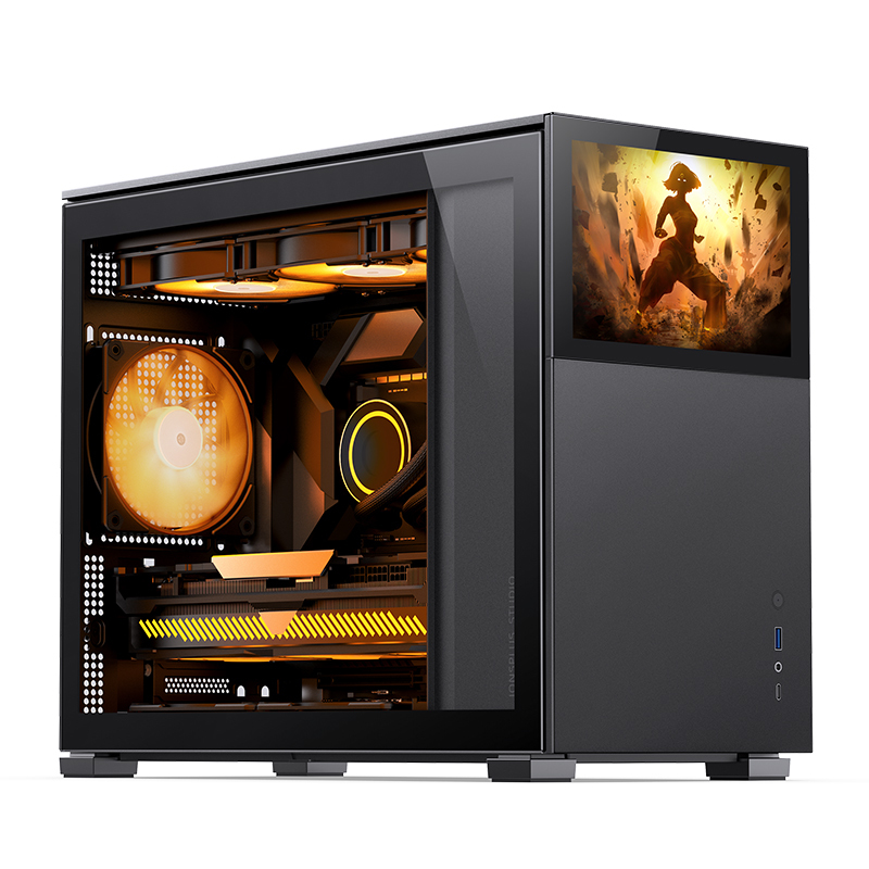 Case Jonsbo D31 Screen Micro-ATX Vetro Temperato Nero