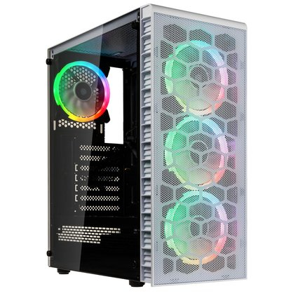 Case Kolink Observatory HF Mesh ARGB Midi-Tower Bianco