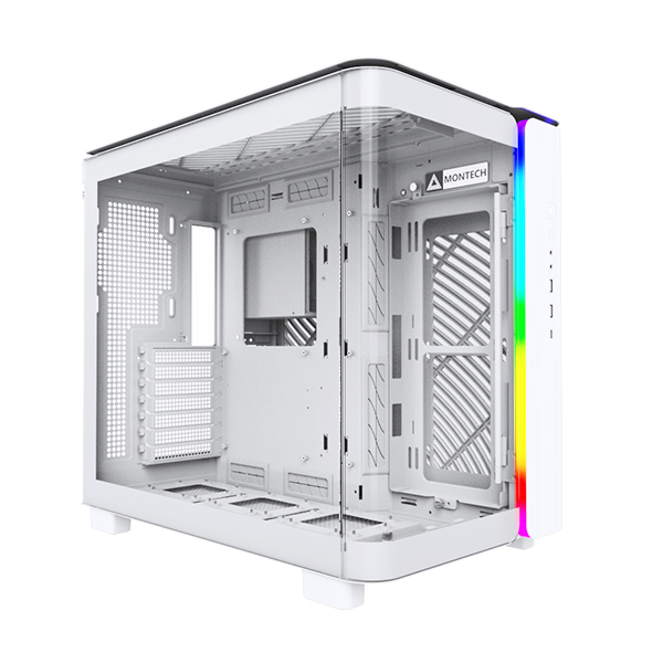[KING95W] Case Montech KING 95 Midi-Tower Vetro Temperato ARGB Bianco
