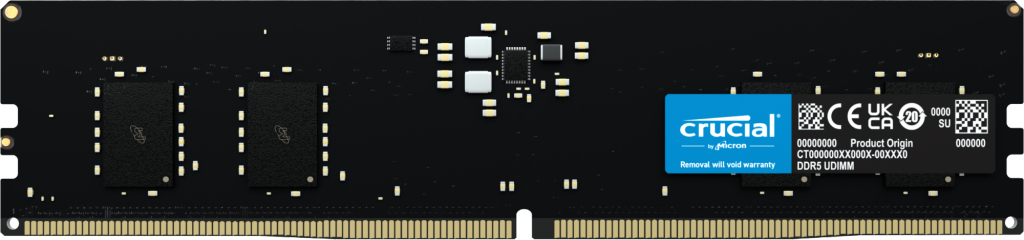 [CT8G56C46U5] Crucial CT8G56C46U5 memoria 8 GB 1 x 8 GB DDR5 288-pin DIMM Data Integrity Check (verifica integrità dati)