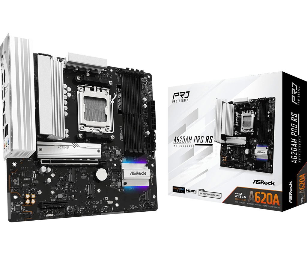 [90-MXBSV0-A0UAYZ] Scheda Madre Asrock A620AM Pro RS AMD A620A Socket AM5 micro ATX