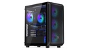 Case Endorfy ARX 500 ARGB Mini-Tower Vetro Temperato Nero
