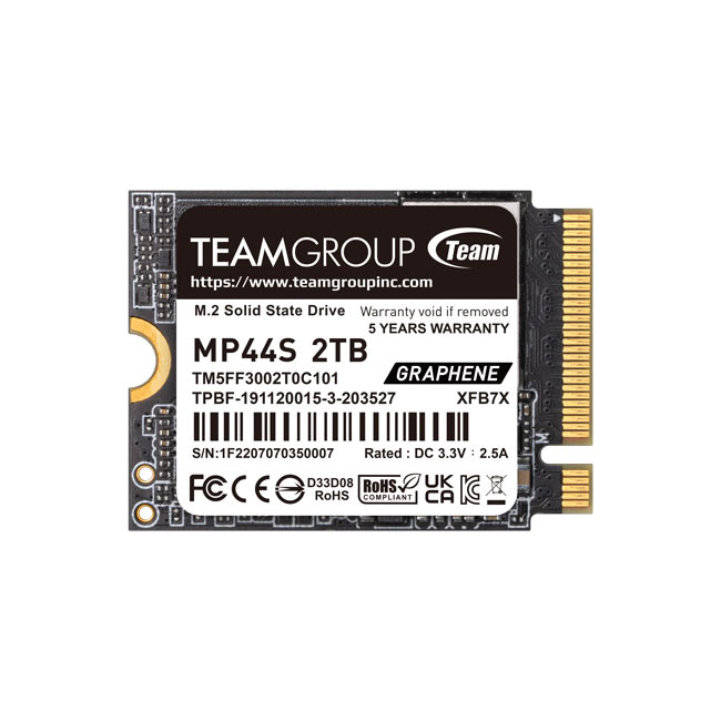 [TM5FF3002T0C101] Team Group MP44S 2 TB M.2 PCI Express 4.0 NVMe