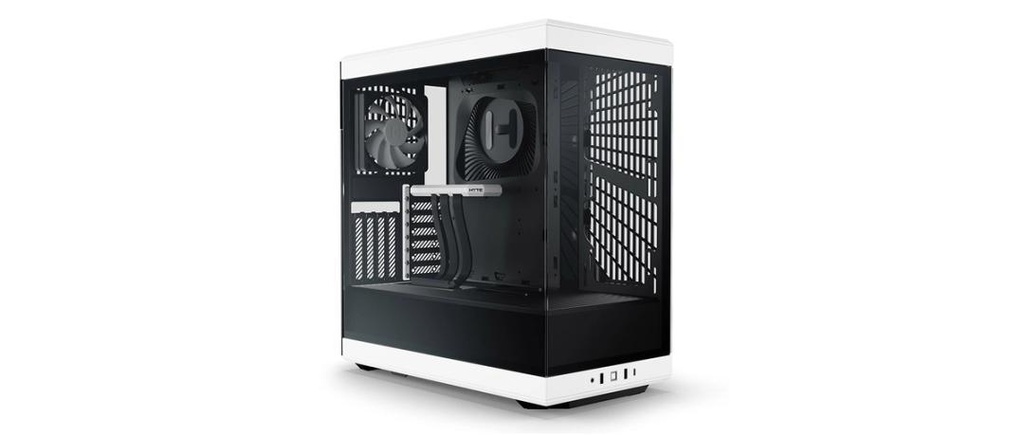 Case Hyte Y40 Midi Tower Vetro Temperato Bianco Nero