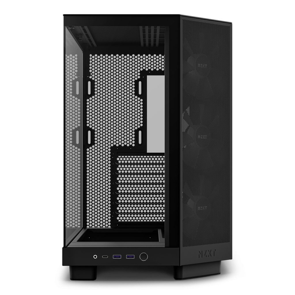 [CC-H61FB-R1] Case NZXT H6 Flow Midi-Tower Vetro Temperato RGB Nero