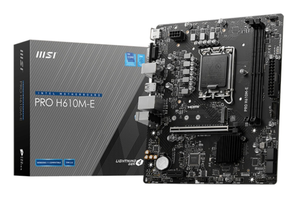 [7D48-019R] MSI PRO H610M-E scheda madre Intel H610 LGA 1700 micro ATX