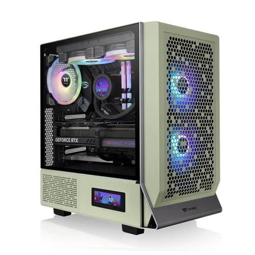 [CA-1Y2-00MEWN-00] Case ThermalTake Ceres 300 TG Midi-Tower Vetro Temperato ARGB Verde Chiaro