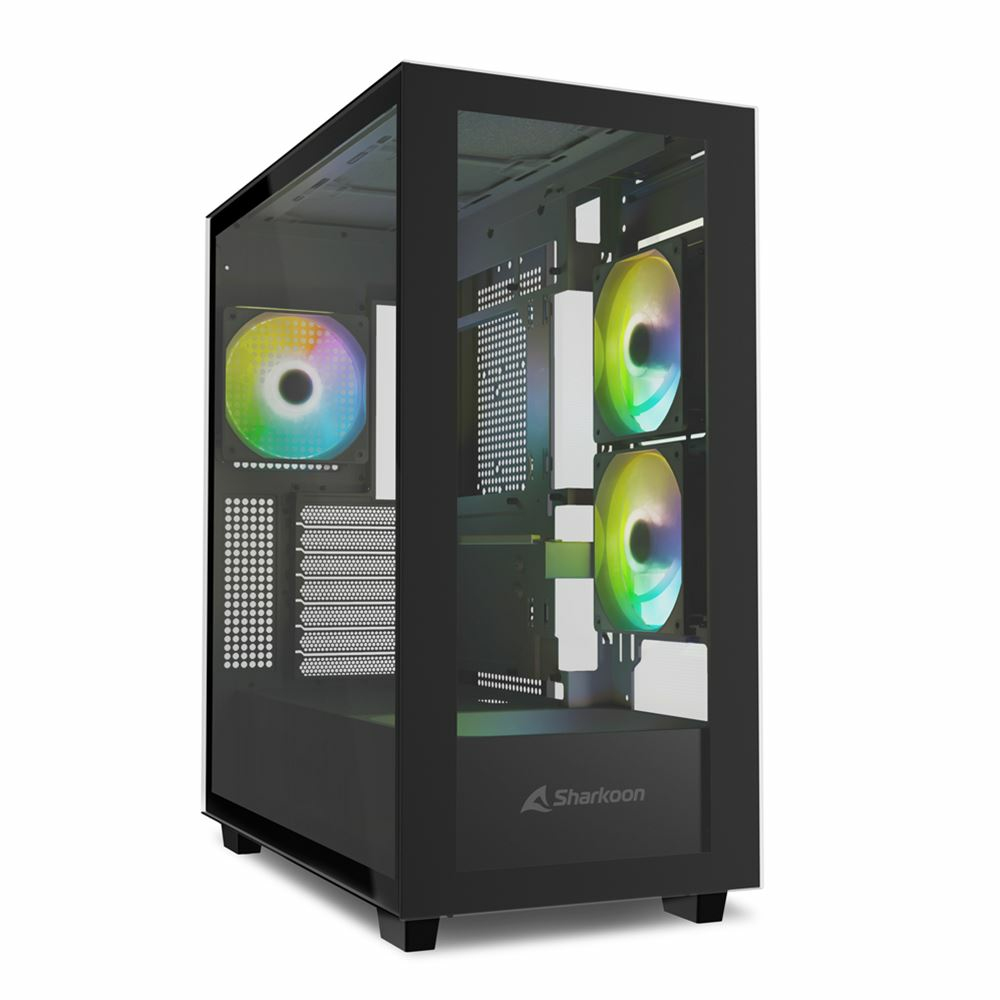[4044951040032] Case Sharkoon Rebel C60 Midi-Tower Vetro Temperato RGB Nero