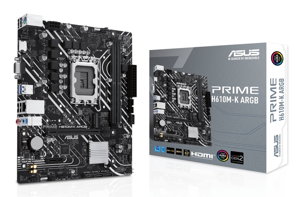 [90MB1G90-M0EAY0] ASUS PRIME H610M-K ARGB Intel H610 LGA 1700 micro ATX
