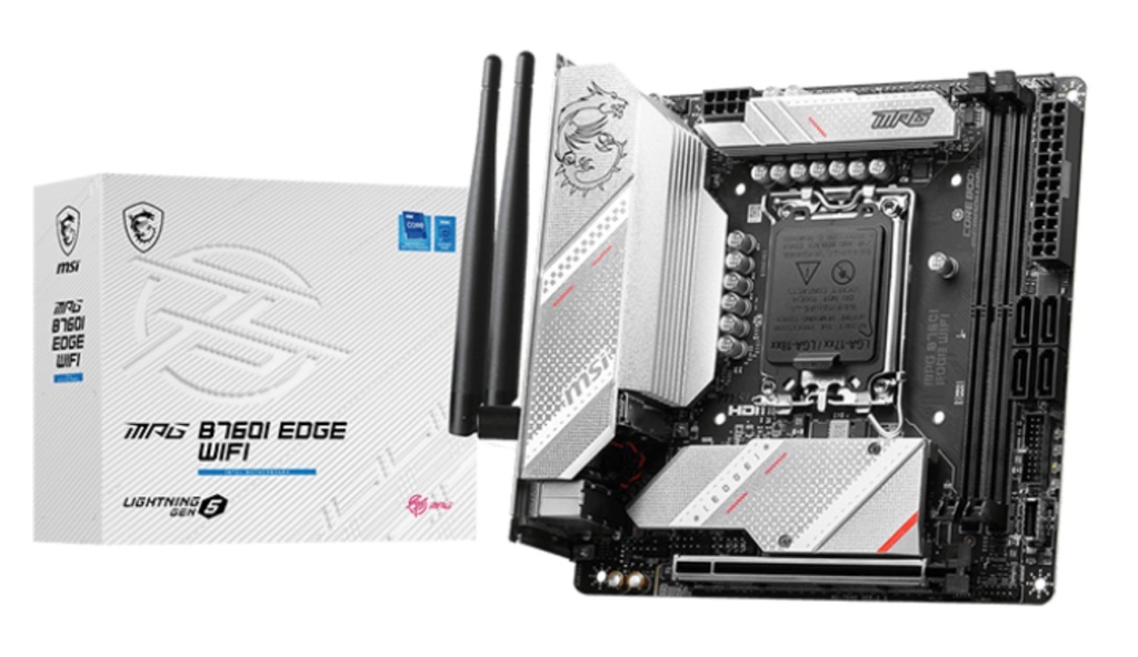 [7D40-005R] MSI MPG B760I EDGE WIFI scheda madre Intel B760 LGA 1700 mini ITX