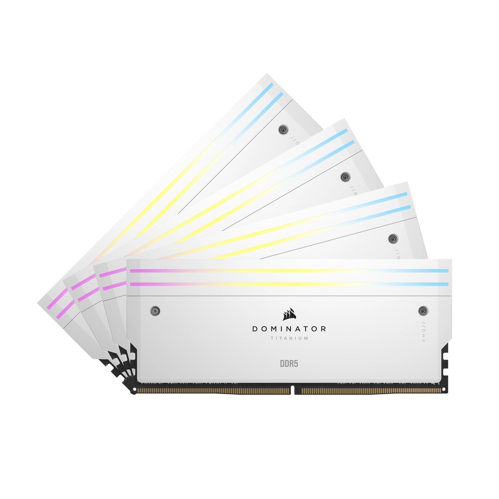[CMP64GX5M4B6000C36W] Corsair Dominator Titanium CMP64GX5M4B6000C36W memoria 64 GB 4 x 16 GB DDR5 288-pin DIMM
