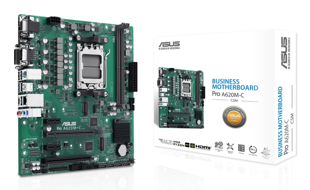 [90MB1F80-M0EAYC] Scheda Madre Asus PRO A620M-C-CSM AMD A620 AM5 micro ATX