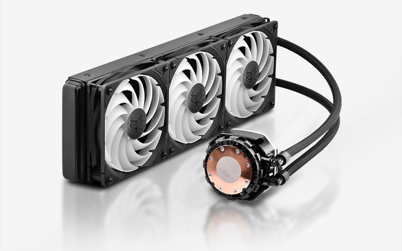 [4N005-02-20G] Sapphire NITRO+ S360-A AIO Processore Kit di raffreddamento a liquido 12 cm Nero 1 pz