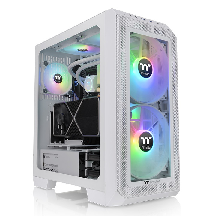 [CA-1P6-00M6WN-00] Case ThermalTake View 300 MX Midi-Tower Vetro Temperato Bianco