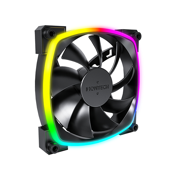 [AX120 PWM B] Montech AX120 PWM Case per computer, Processore Modulo ventilatore 12 cm Nero 1 pz