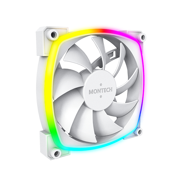 [AX120 PWM W] Montech AX120 PWM Case per computer, Processore Modulo ventilatore 12 cm Bianco 1 pz