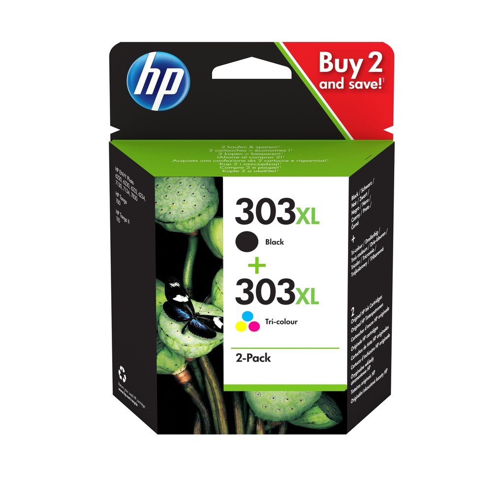 [3YN10AE MCVP] Multipack HP nero / differenti colori 3YN10AE MCVP 303XL