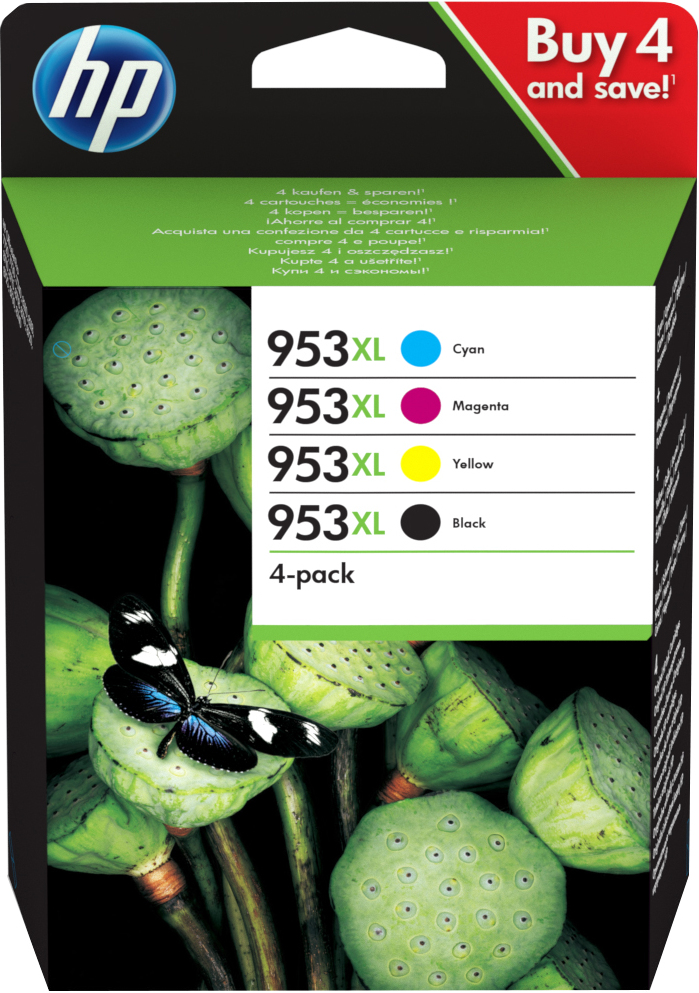 HP 953XL cartuccia d'inchiostro Originale Resa elevata (XL) Nero, Ciano, Magenta, Giallo