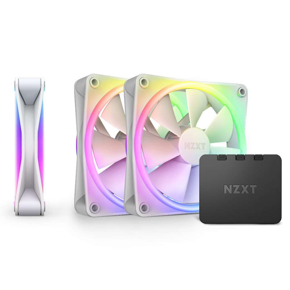 [RF-D12TF-W1] NZXT F120 RGB DUO Triple Pack Case per computer Ventilatore 12 cm Bianco 3 pz