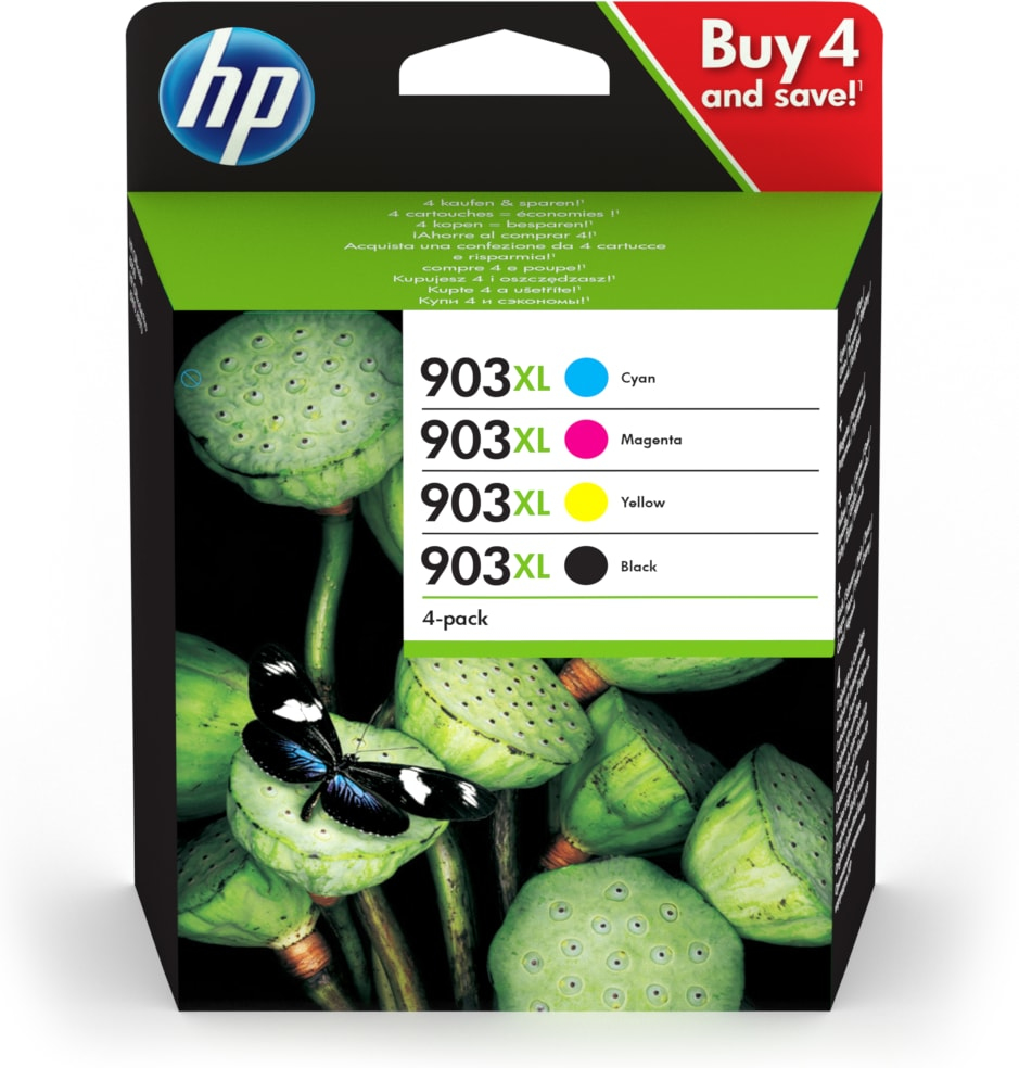 [3HZ51AE MCVP 01] HP 903XL cartuccia d'inchiostro 4 pz Originale Resa elevata (XL) Nero, Ciano, Magenta, Giallo