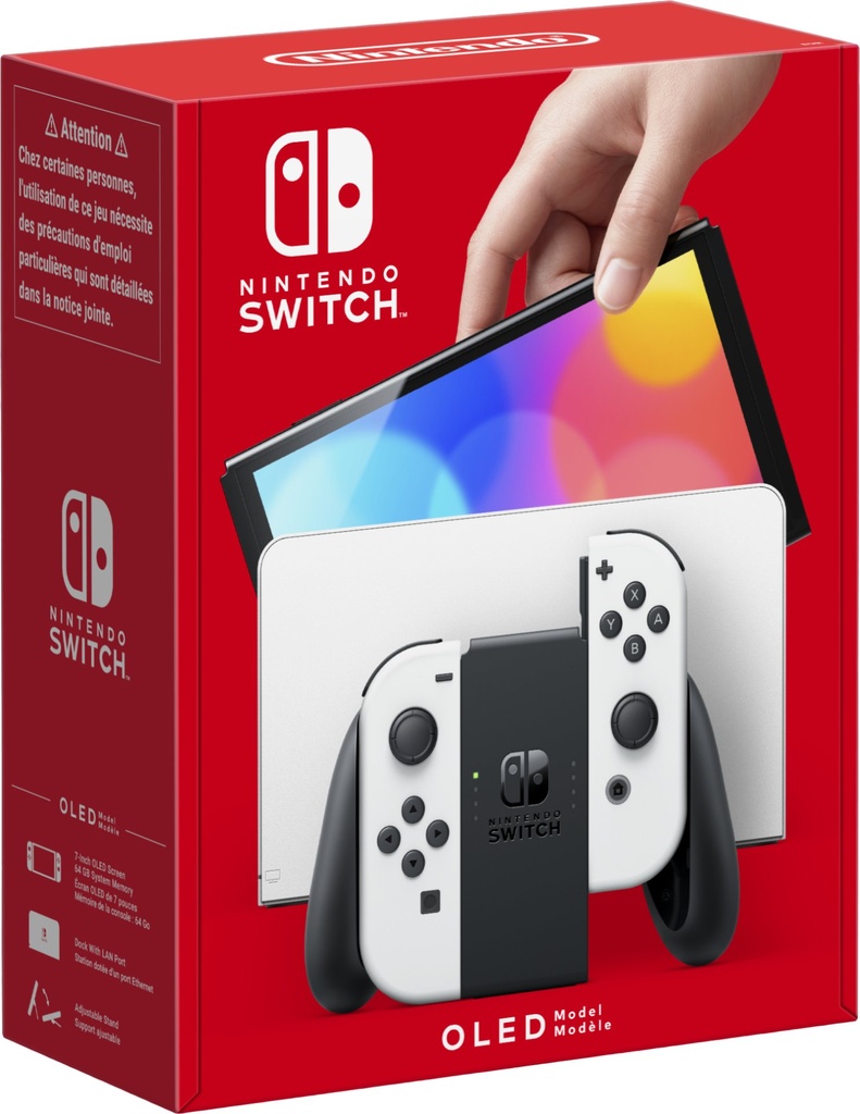 [10007454] Nintendo Switch (modello Oled) Bianco, schermo 7 pollici