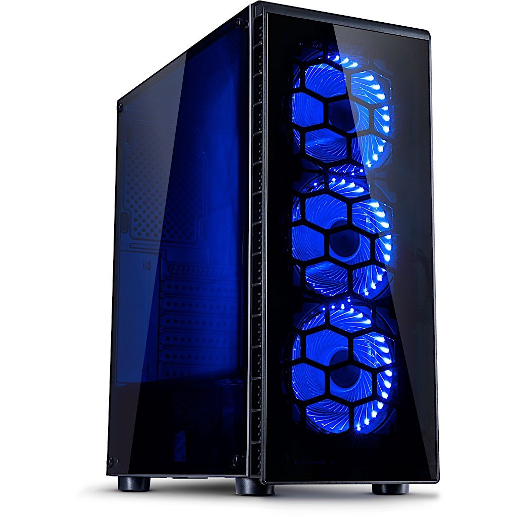 [88881292] Case Inter-Tech CXC2 Nero Vetro Frontale Temperato Laterale In Acrilico Midi Tower