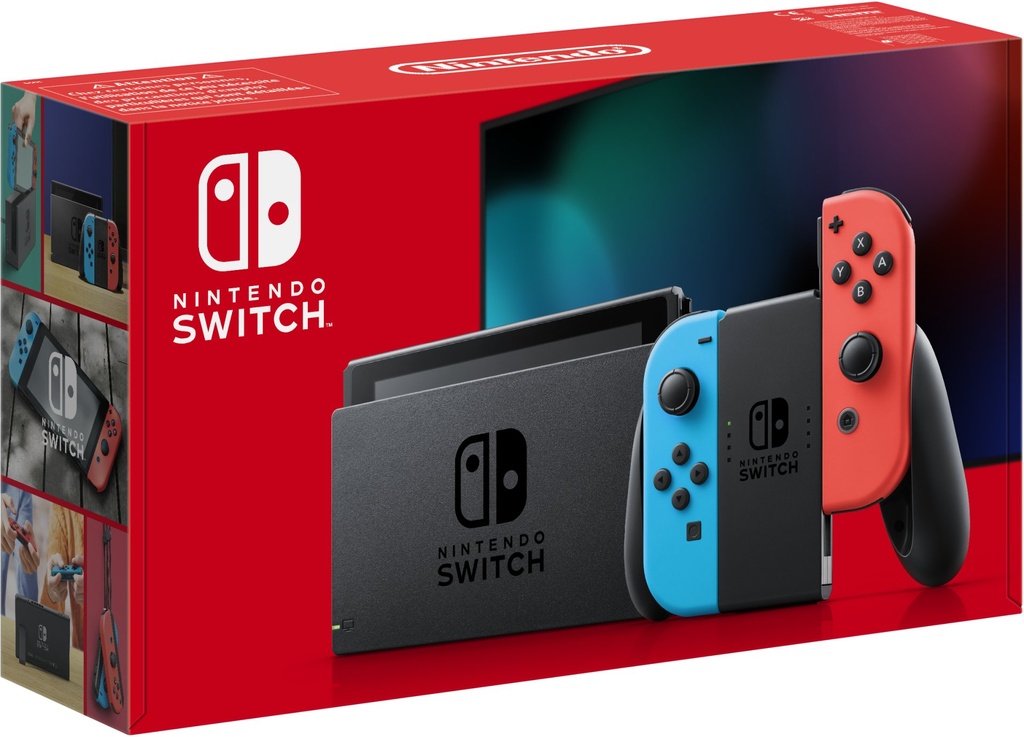 [10010738] Nintendo Switch Rosso Neon/Blu Neon [ed.2022], schermo 6.2 pollici