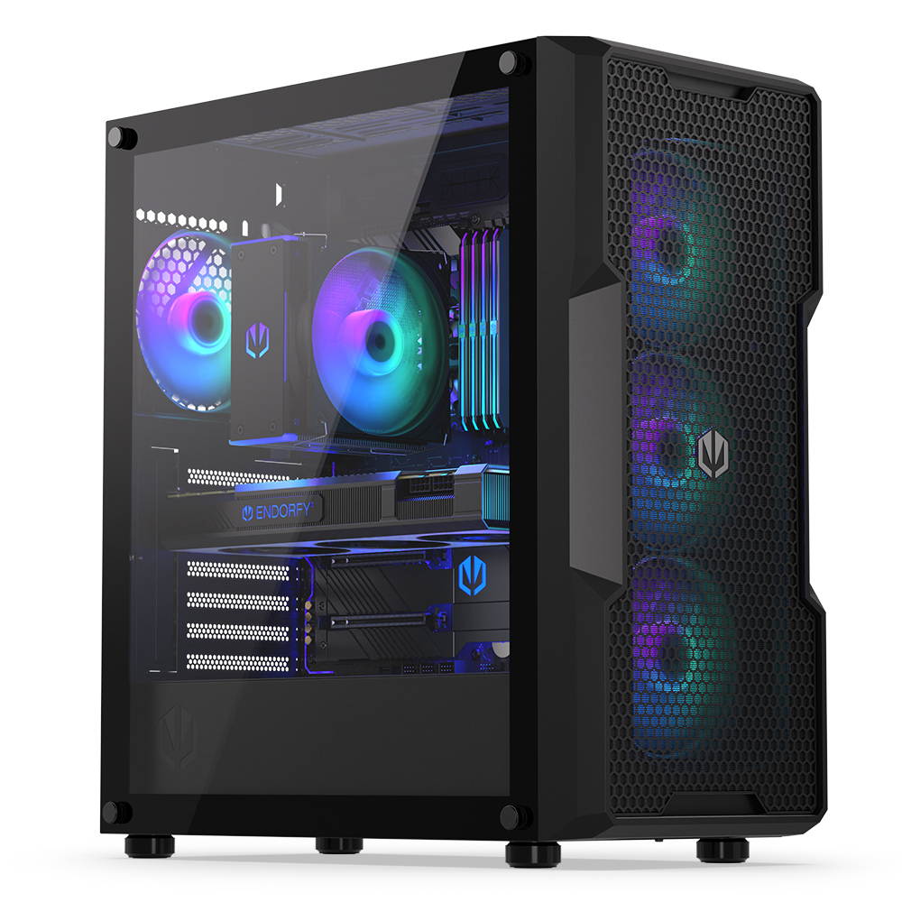 [EY2A009] Case ENDORFY Regnum 400 ARGB Nero Midi Tower Vetro Temperato