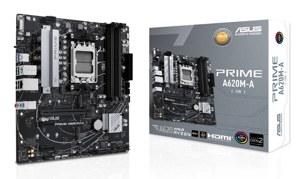 [90MB1F10-M0EAYC] ASUS PRIME A620M-A-CSM AMD A620 Socket AM5 micro ATX